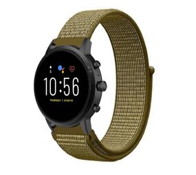 Strap-it® Fossil Gen 5 nylon band (olijf)