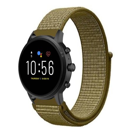 Strap-it® Strap-it Fossil Gen 5 nylon band (olijf)
