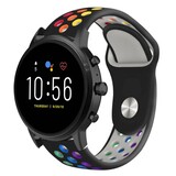 Strap-it® Fossil Gen 5 sport band (zwart kleurrijk)