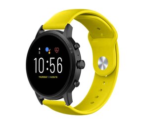 Strap-it® Fossil Gen 5 sport band (geel)