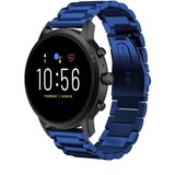 Strap-it® Fossil Gen 5 stalen band (blauw)