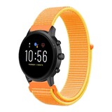 Strap-it® Fossil Gen 5 nylon band (oranje-geel)