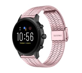 Strap-it® Fossil Gen 5 roestvrij stalen band (rosé pink)
