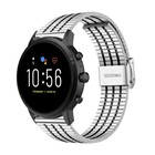 Strap-it® Strap-it Fossil Gen 5 roestvrij stalen band (zilver/zwart)