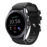 Strap-it® Fossil Gen 5e - 44mm siliconen bandje (zwart)