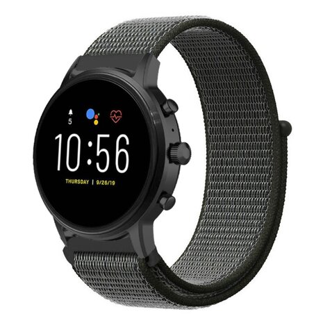 Strap-it® Strap-it Fossil Gen 5 nylon band (groen) Strap-it® Strap-it Fossil Gen 5 nylon band (groen)