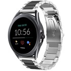 Strap-it® Strap-it Fossil Gen 5e - 44mm stalen band (zilver/zwart)