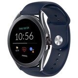 Strap-it® Fossil Gen 5e - 44mm sport band (donkerblauw)