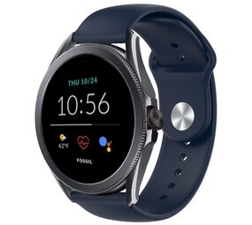 Strap-it® Fossil Gen 5e - 44mm sport band (donkerblauw) Strap-it® Fossil Gen 5e - 44mm sport band (donkerblauw)