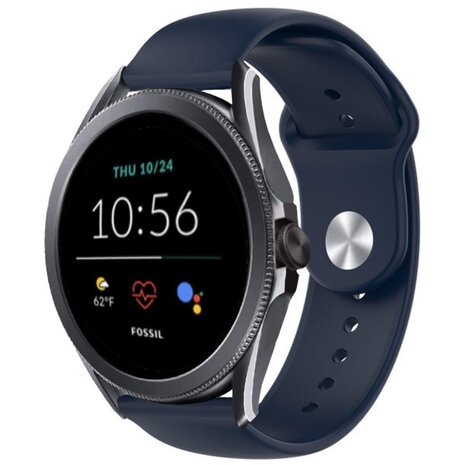 Strap-it® Strap-it Fossil Gen 5e - 44mm sport band (donkerblauw)