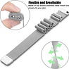 Strap-it® Strap-it OnePlus Watch 3 Milanese band (zilver) Strap-it® Strap-it OnePlus Watch 3 Milanese band (zilver)