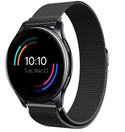 Strap-it® Strap-it OnePlus Watch 3 Milanese band (zwart) Strap-it® Strap-it OnePlus Watch 3 Milanese band (zwart)