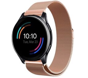 Strap-it® OnePlus Watch 3 Milanese band (rosé goud)