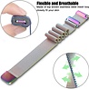 Strap-it® Strap-it OnePlus Watch 3 Milanese band (regenboog) Strap-it® Strap-it OnePlus Watch 3 Milanese band (regenboog)