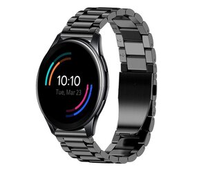 Strap-it® OnePlus Watch 3 stalen band (zwart)