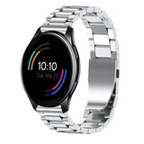 Strap-it® OnePlus Watch 3 stalen band (zilver)