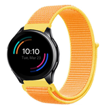 Strap-it® OnePlus Watch 3 nylon bandje (lichtgeel)