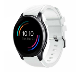 Strap-it® OnePlus Watch 3 siliconen bandje (wit)
