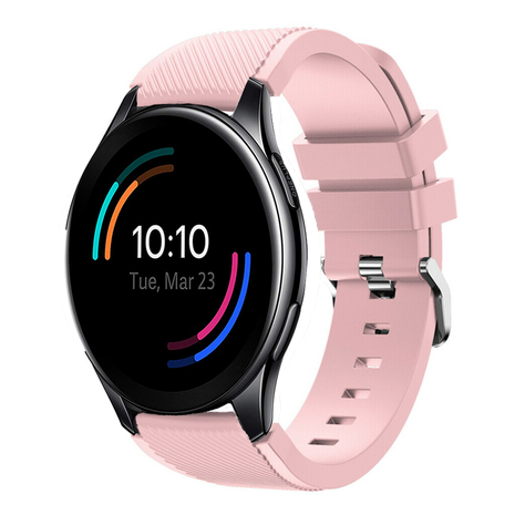 Strap-it® Strap-it OnePlus Watch 3 siliconen bandje (roze)