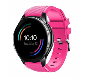 Strap-it® OnePlus Watch 3 siliconen band (knalroze)