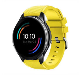 Strap-it® OnePlus Watch 3 siliconen band (geel)