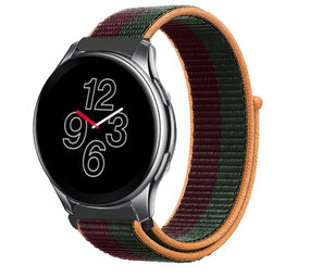 Strap-it® OnePlus Watch 3 nylon band (dark cherry)