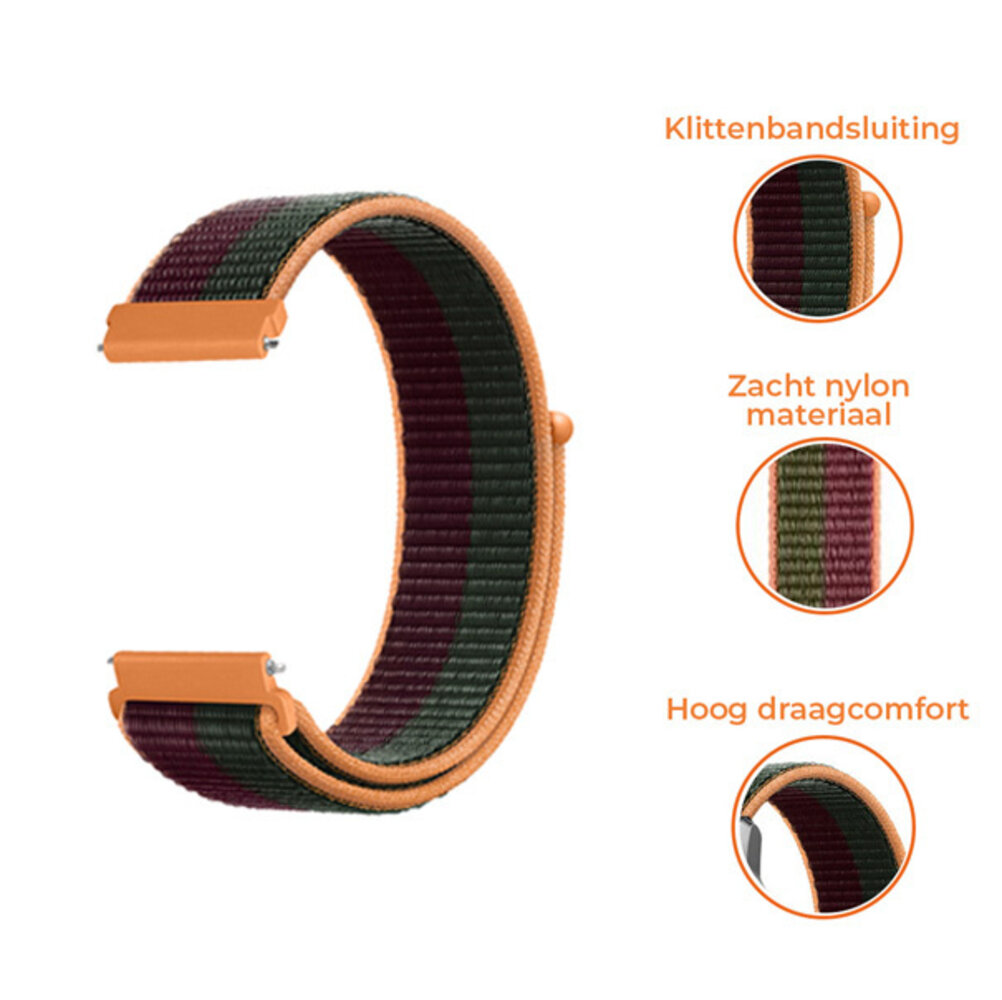 Strap-it® Strap-it OnePlus Watch 3 nylon band (dark cherry)