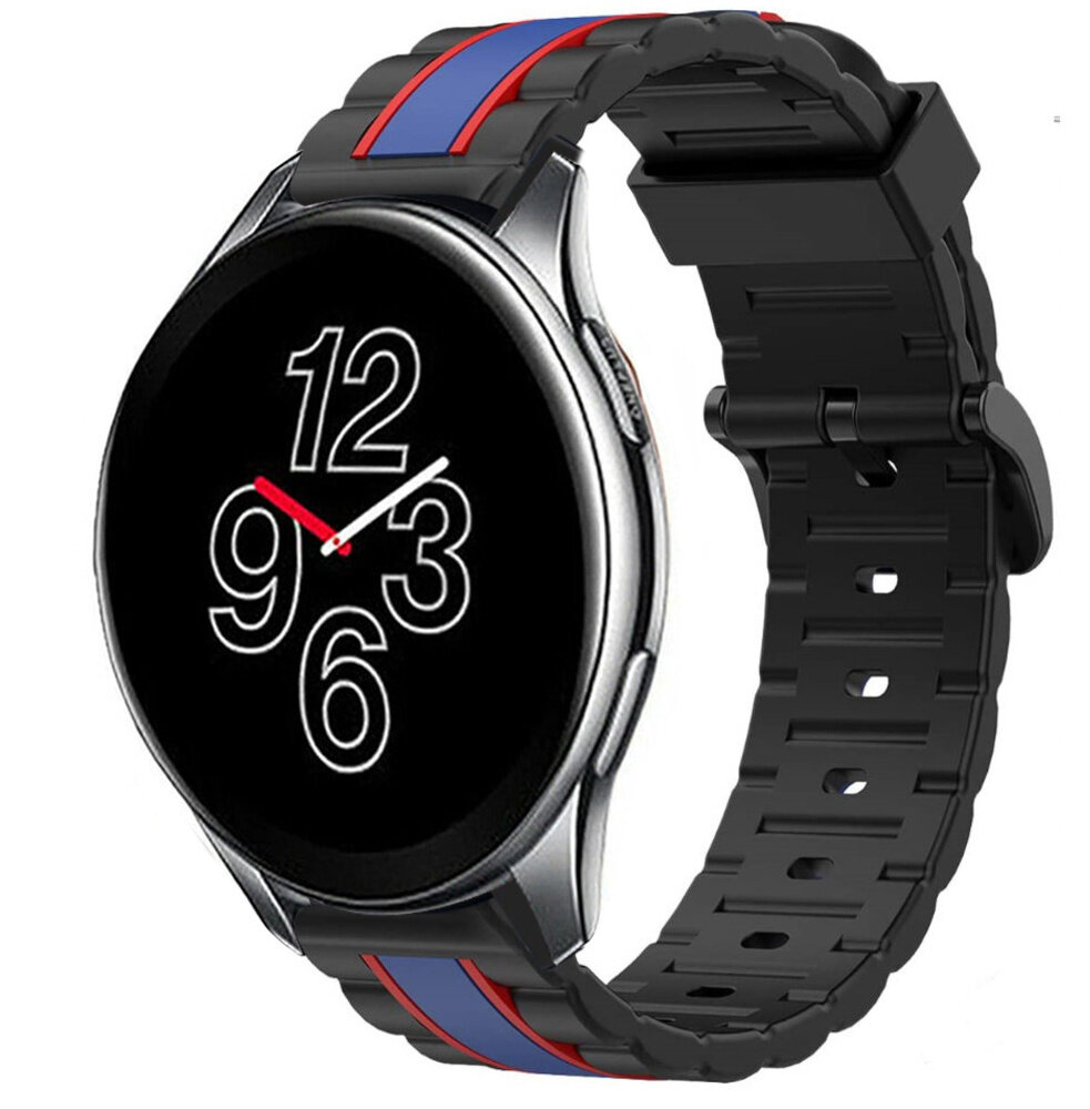Strap-it® Strap-it OnePlus Watch 3 Special Edition band (zwart/blauw)