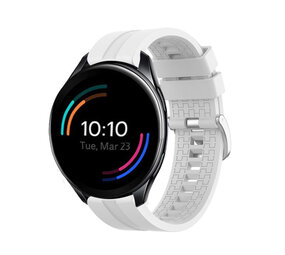 Strap-it® OnePlus Watch 3 extreme silicone band (wit)