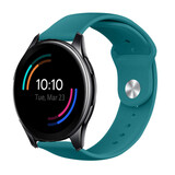 Strap-it® OnePlus Watch 3 sport bandje (groen-blauw)