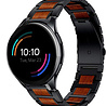 Strap-it® Strap-it OnePlus Watch 3 houten/stalen band (zwart) Strap-it® Strap-it OnePlus Watch 3 houten/stalen band (zwart)