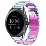 Strap-it® Fossil Gen 5e - 44mm stalen band (regenboog)