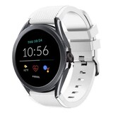 Strap-it® Fossil Gen 5e - 44mm siliconen bandje (wit)