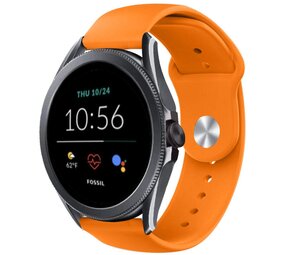 Strap-it® Fossil Gen 5e - 44mm sport band (oranje) Strap-it® Fossil Gen 5e - 44mm sport band (oranje)