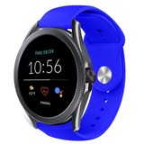 Strap-it® Fossil Gen 5e - 44mm sport band (blauw)