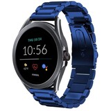 Strap-it® Fossil Gen 5e - 44mm stalen band (blauw)
