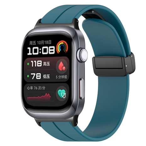 Strap-it® Strap-it Huawei Watch D2 siliconen bandje met D-buckle (grijsblauw)