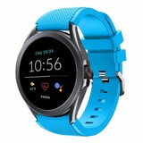 Strap-it® Fossil Gen 5e - 44mm siliconen bandje (lichtblauw)
