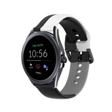 Strap-it® Fossil Gen 5e - 44mm triple sport band (zwart-wit-grijs)