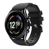 Strap-it® Fossil Gen 6 - 44mm siliconen bandje (zwart)