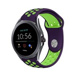 Strap-it® Fossil Gen 5e - 44mm sport band (paars/groen)
