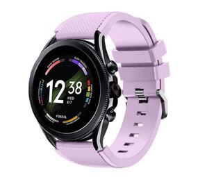 Strap-it® Fossil Gen 6 - 44mm siliconen bandje (lila)