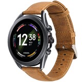 Strap-it® Fossil Gen 6 - 44mm leren band (bruin)
