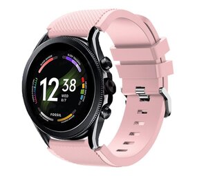 Strap-it® Fossil Gen 6 - 44mm siliconen bandje (roze)