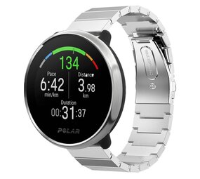 Strap-it® Polar Ignite metalen bandje (zilver)