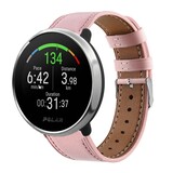 Strap-it® Polar Ignite leren bandje (roze)