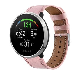 Strap-it® Polar Ignite leren bandje (roze)