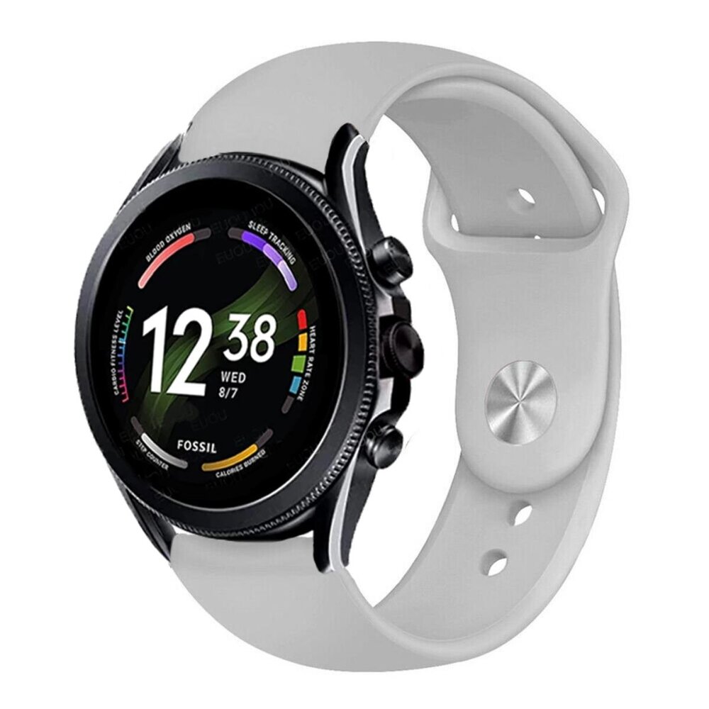 Strap-it® Strap-it Fossil Gen 6 - 44mm sport band (grijs) Strap-it® Strap-it Fossil Gen 6 - 44mm sport band (grijs)