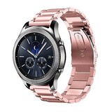 Strap-it® Samsung Gear S3 stalen band (rosé pink)