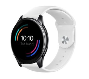 Strap-it® OnePlus Watch sport band (wit)